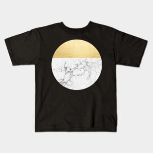 Marble and Gold 02 Kids T-Shirt